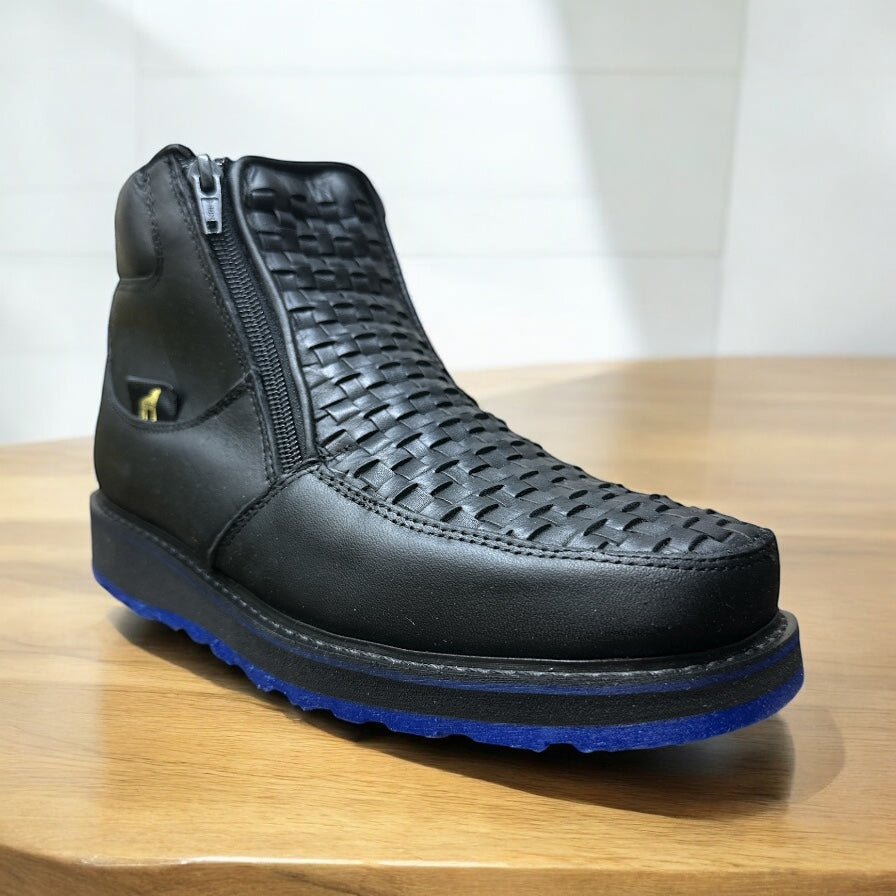 920 Tejido Negro Suela Azul