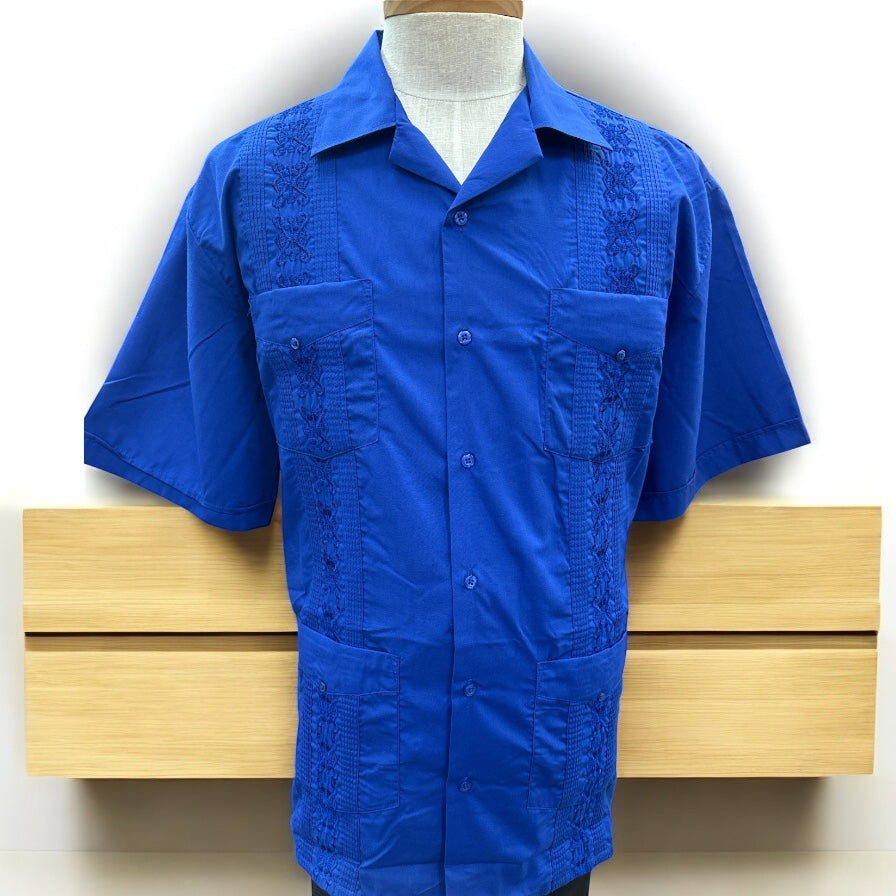 Guayabera Azul Rey