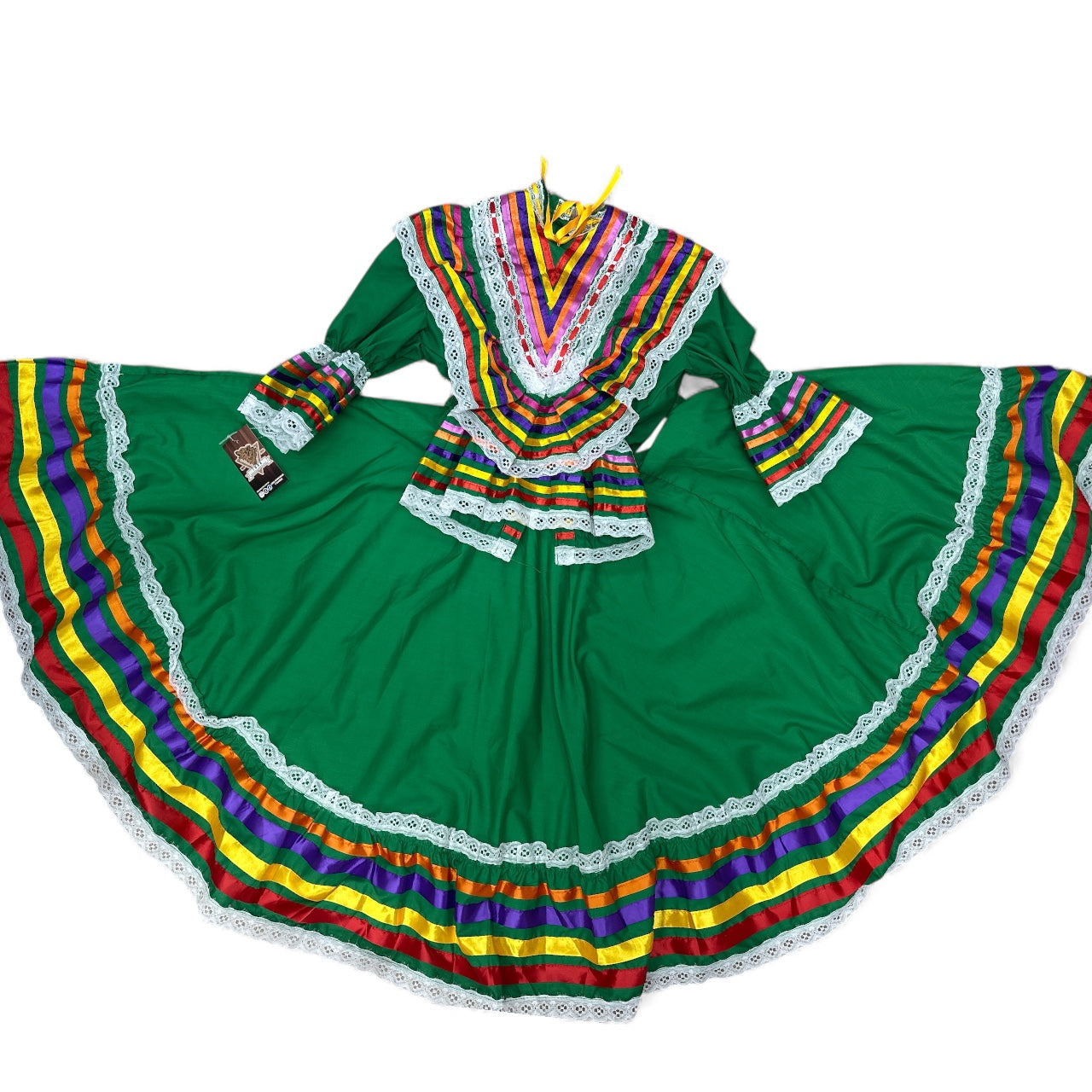 Falda y Blusa Jalisco Verde Bandera