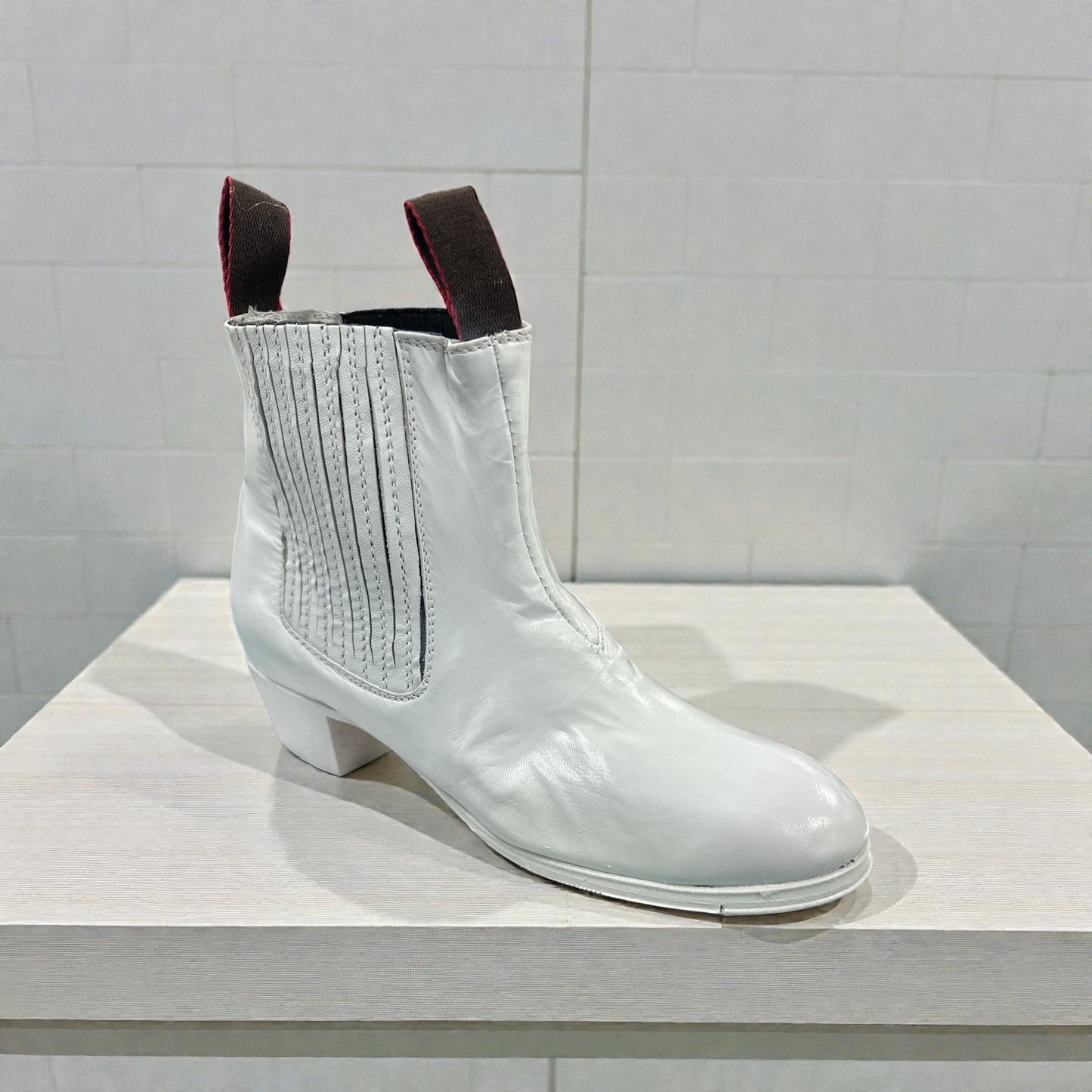 Colonial Botin Folklorico Blanco