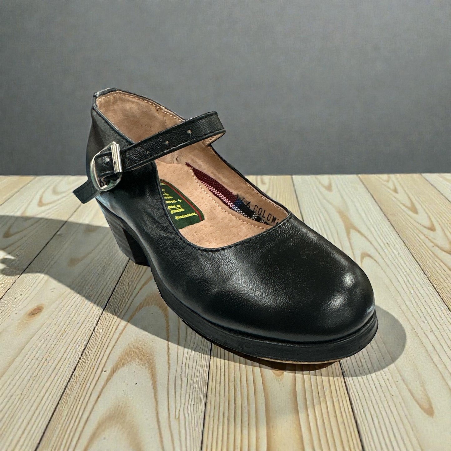 Colonial #125 Zapato Folklorico Negro Niña