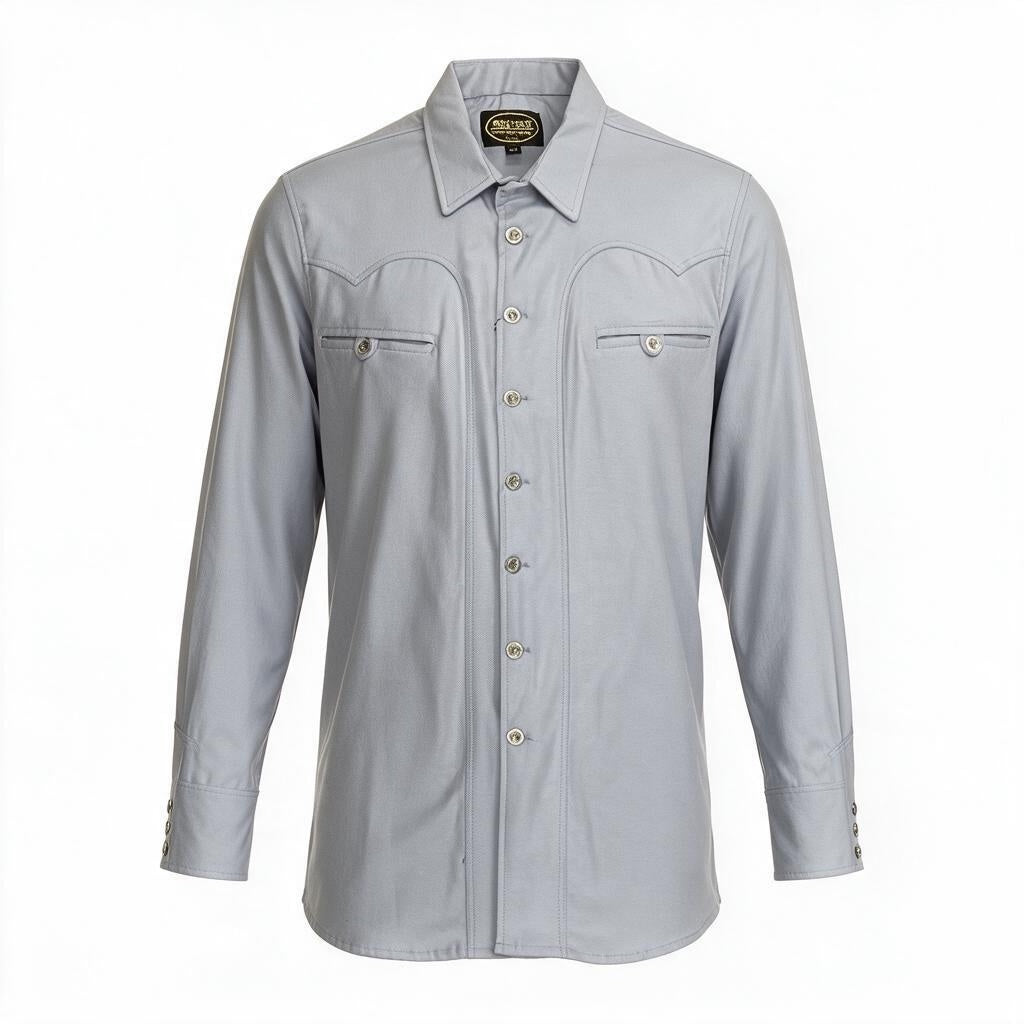 Solida Azul Cielo Boton Metalico