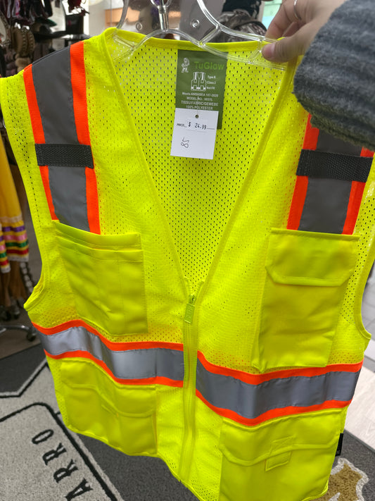 #120 Chaleco s green mesh