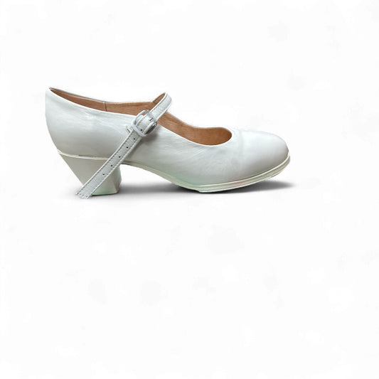 Colonial Zapato Folklorico Blanco Mujer