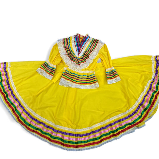 Falda y Blusa Jalisco Amarillo