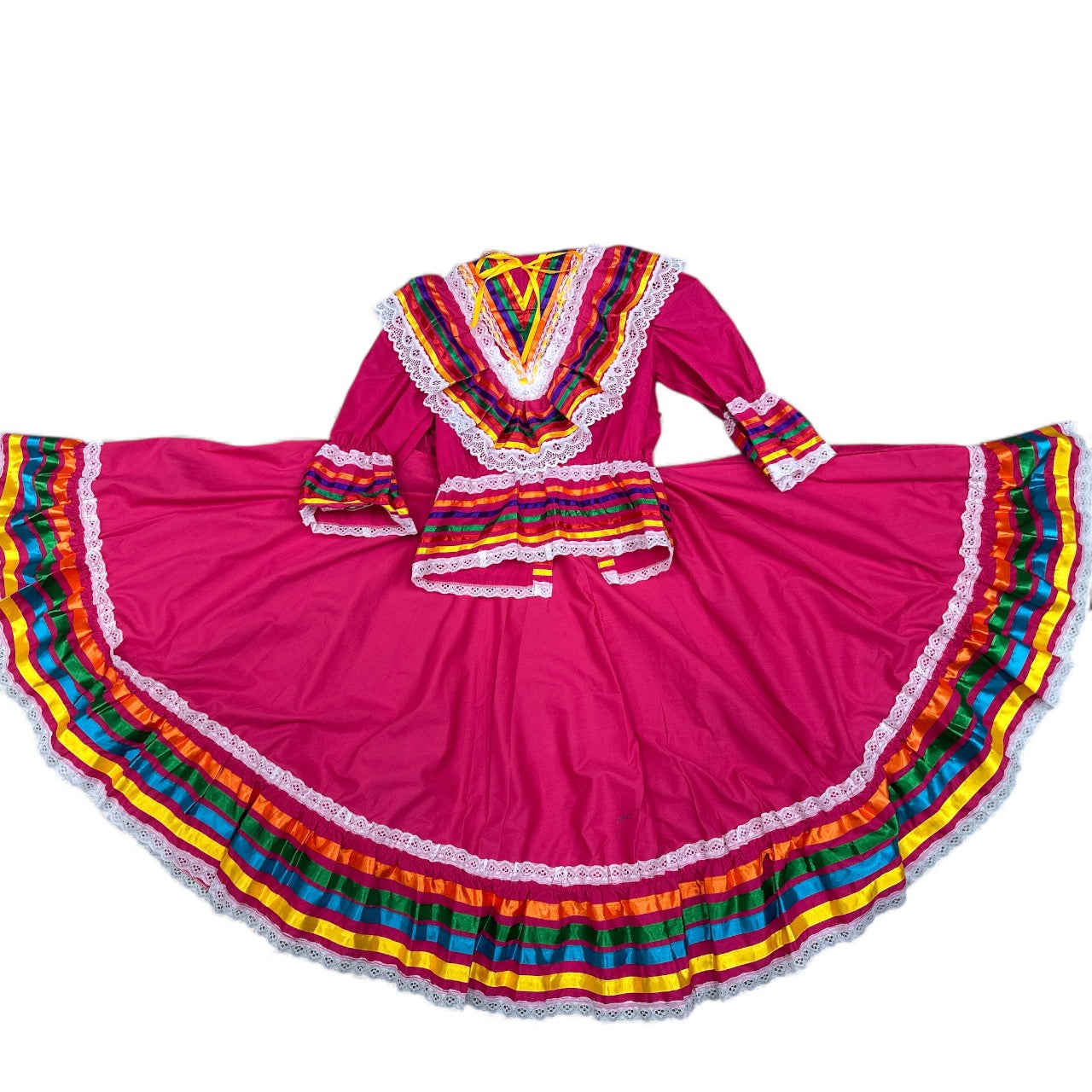 Falda y Blusa Jalisco Rosa Fiusha