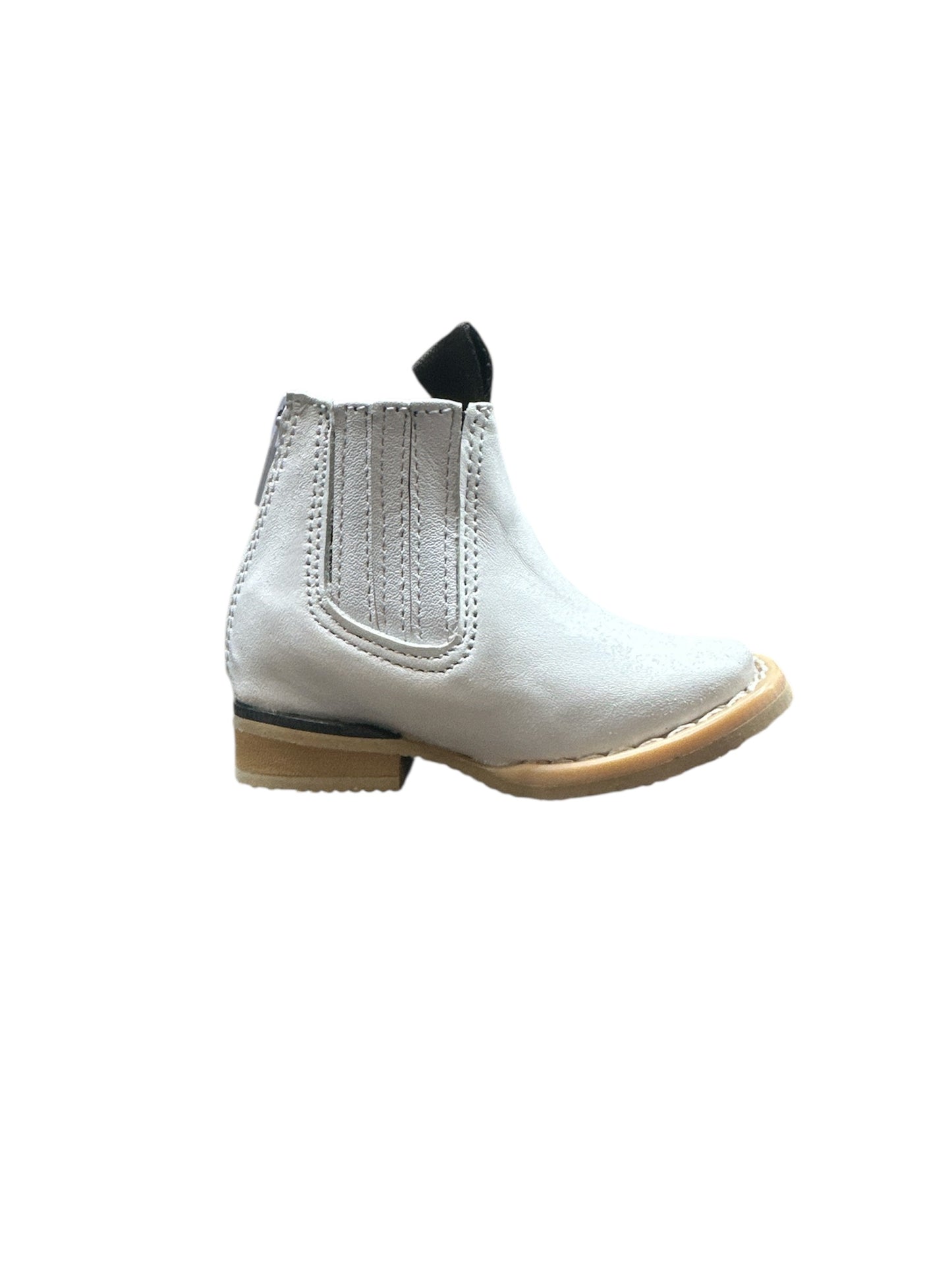Botin Cuadrado Blanco