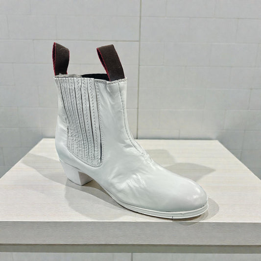 Colonial Botin Folklorico Blanco