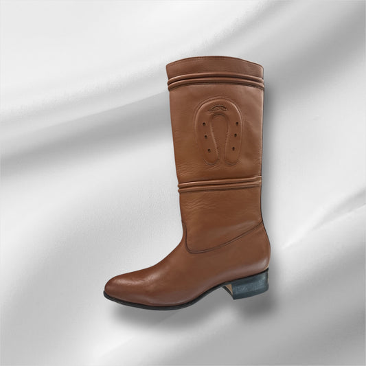 Bota Escaramuza Piel  Nogal